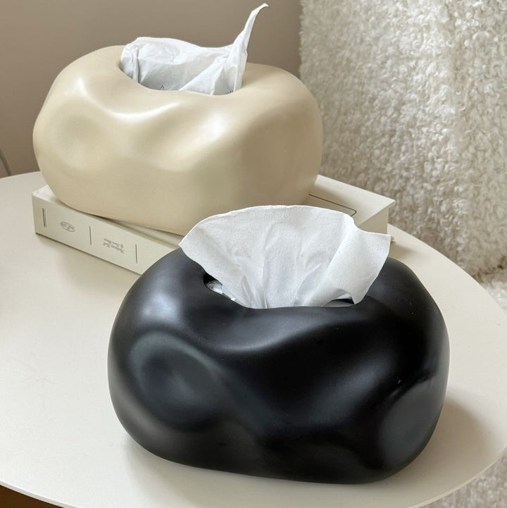 Modern Bubble Ceramic Tissue Box Cover – Cloud Design for Trendy Home Decor