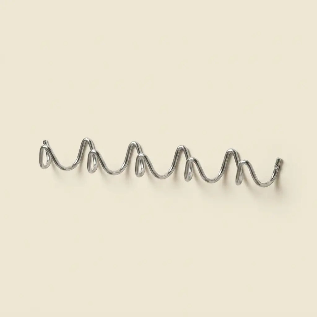 Wavy Iron Wall Coat Hooks