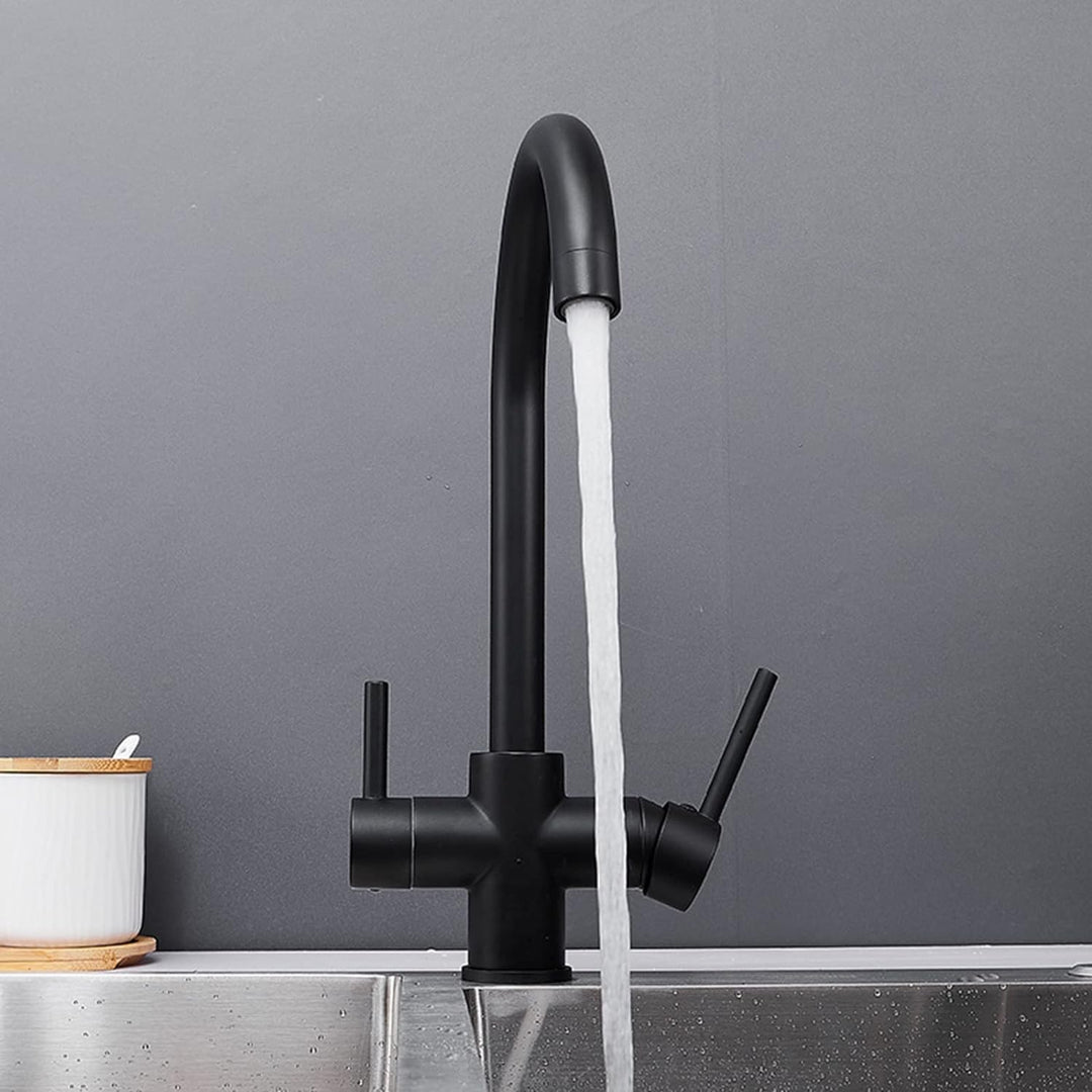 3-Way Filtered Brass Kitchen Faucet