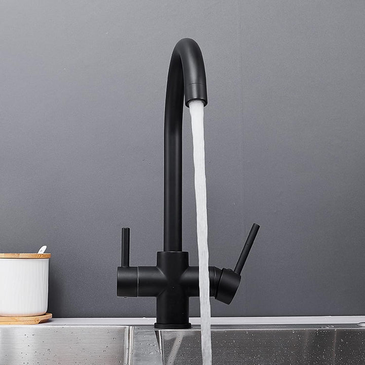 3-Way Filtered Brass Kitchen Faucet