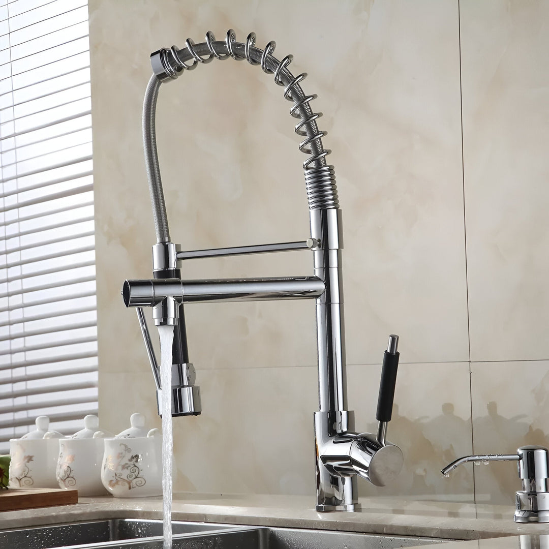 Commercial-Style Pull-Down Kitchen Faucet