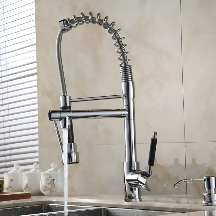 Commercial-Style Pull-Down Kitchen Faucet