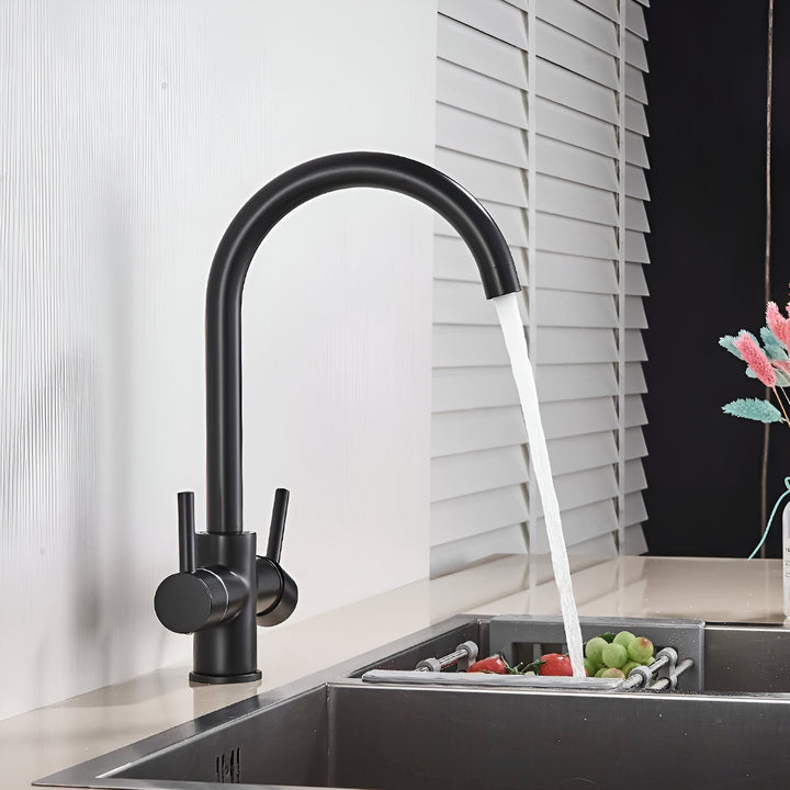3-Way Filtered Brass Kitchen Faucet