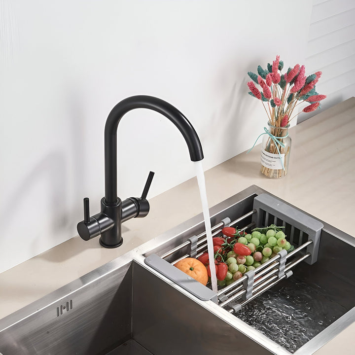 3-Way Filtered Brass Kitchen Faucet