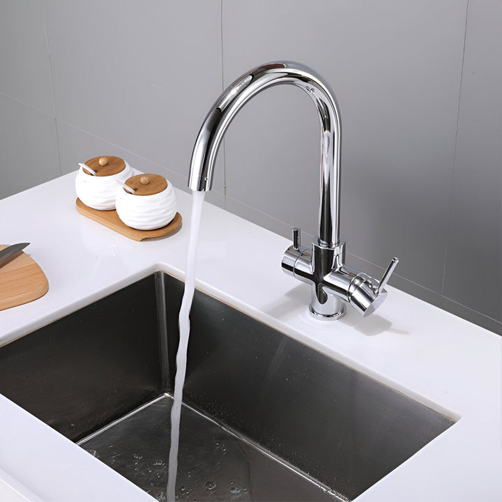 3-Way Filtered Brass Kitchen Faucet