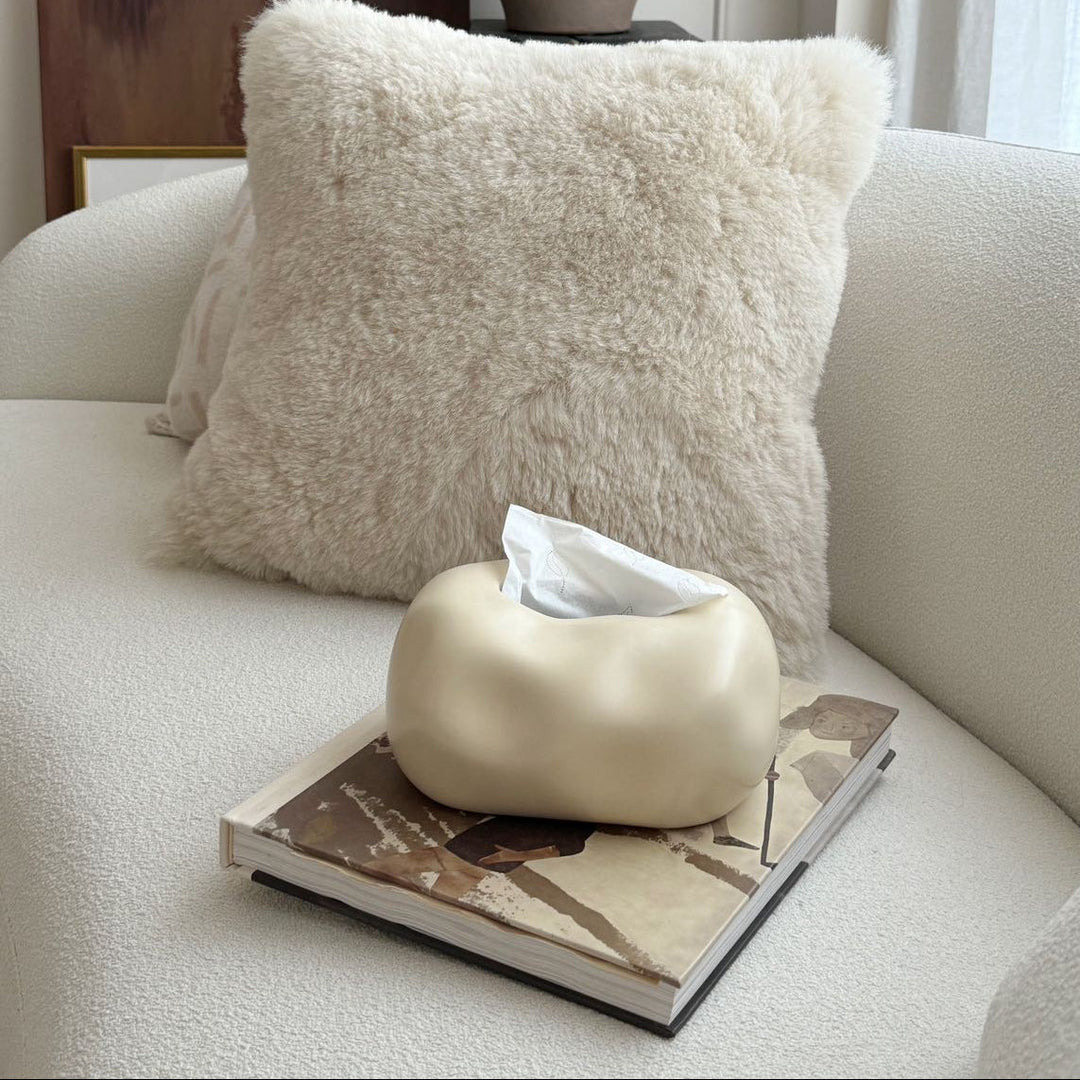 Modern Bubble Ceramic Tissue Box Cover – Cloud Design for Trendy Home Decor