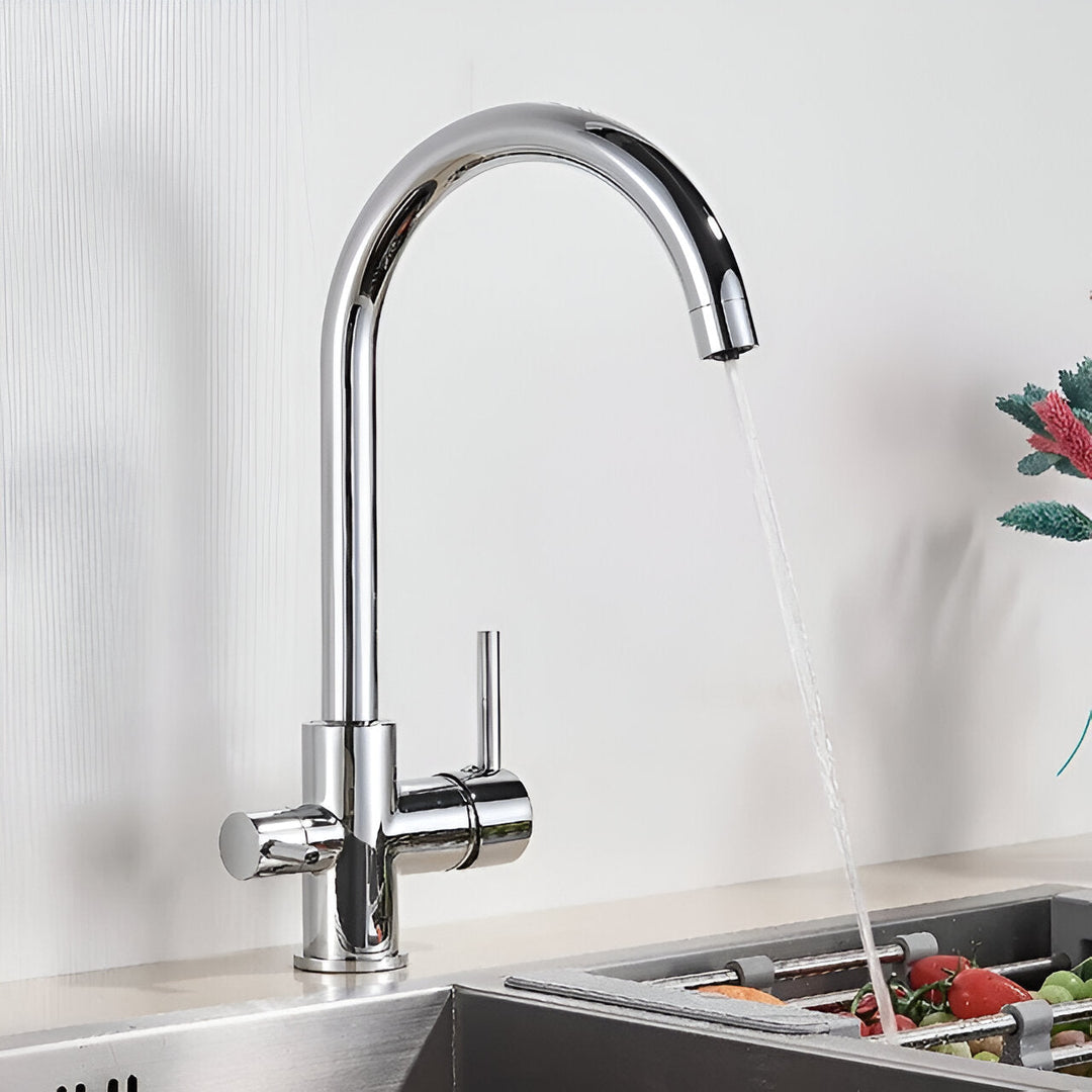 3-Way Filtered Brass Kitchen Faucet