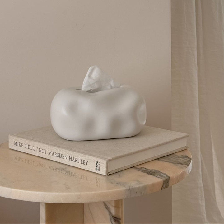 Modern Bubble Ceramic Tissue Box Cover – Cloud Design for Trendy Home Decor