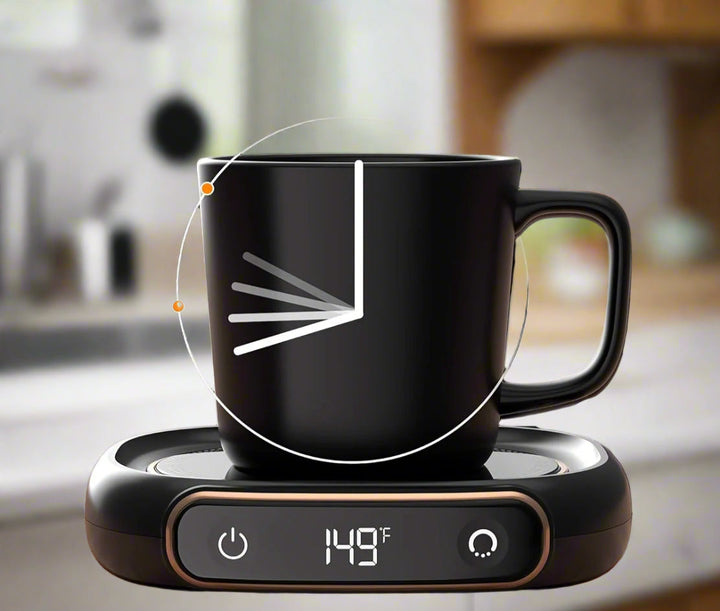 USB Smart Coffee Warmer Pad, Auto Safety Timer for Hot Beverages