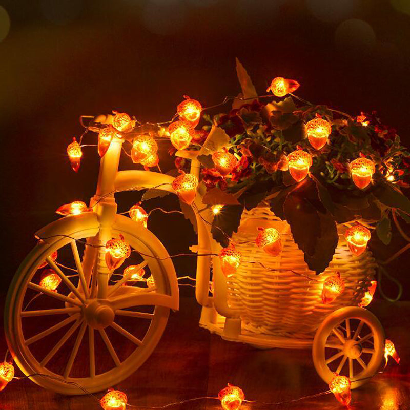 Acorn LED Light Strand - indoor display