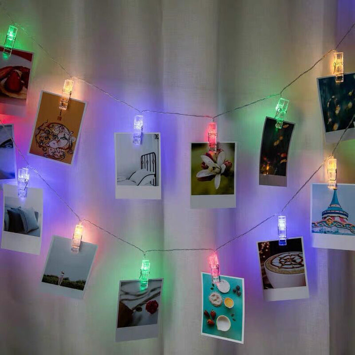 Photo Clip Fairy Lights close-up clip detail