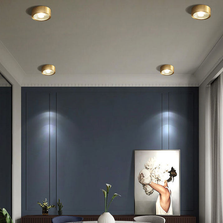 Slim Copper Ceiling Disc