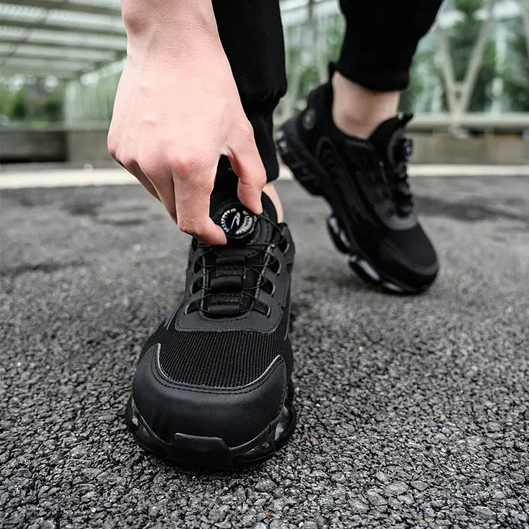 Reinforced-Toe Safety Shoes with Dial Closure