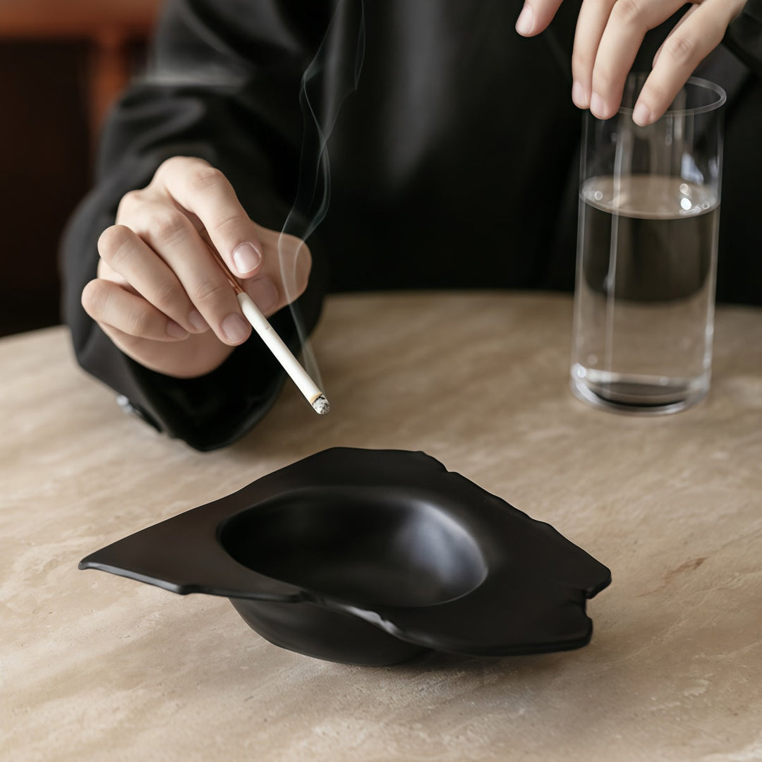 Wabi-Sabi Resin Ashtray top view