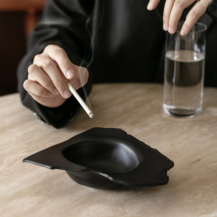 Wabi-Sabi Resin Ashtray top view