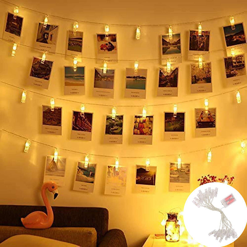 Photo Clip Fairy Lights holding photo
