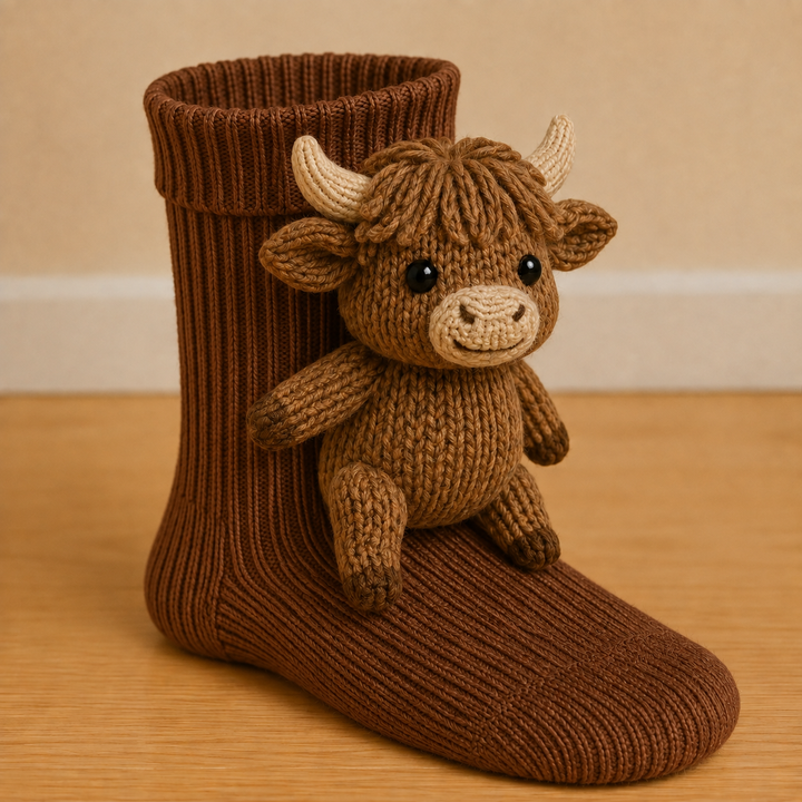 Plush 3D Animal Socks