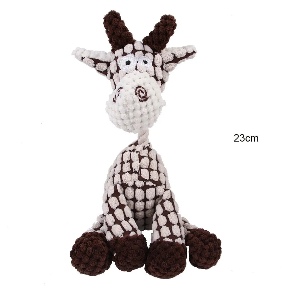 Velvet Plush Squeaker Chew Toy