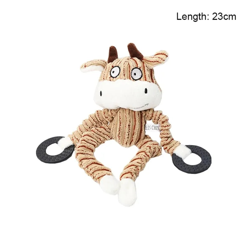 Velvet Plush Squeaker Chew Toy