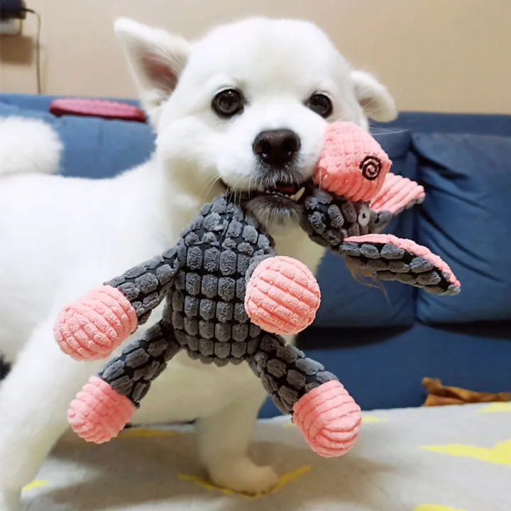 Velvet Plush Squeaker Chew Toy