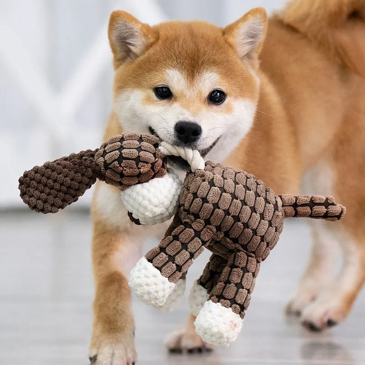 Velvet Plush Squeaker Chew Toy