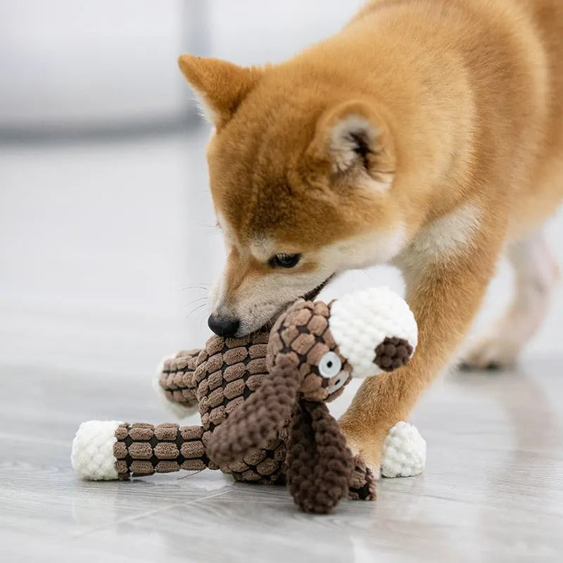 Velvet Plush Squeaker Chew Toy