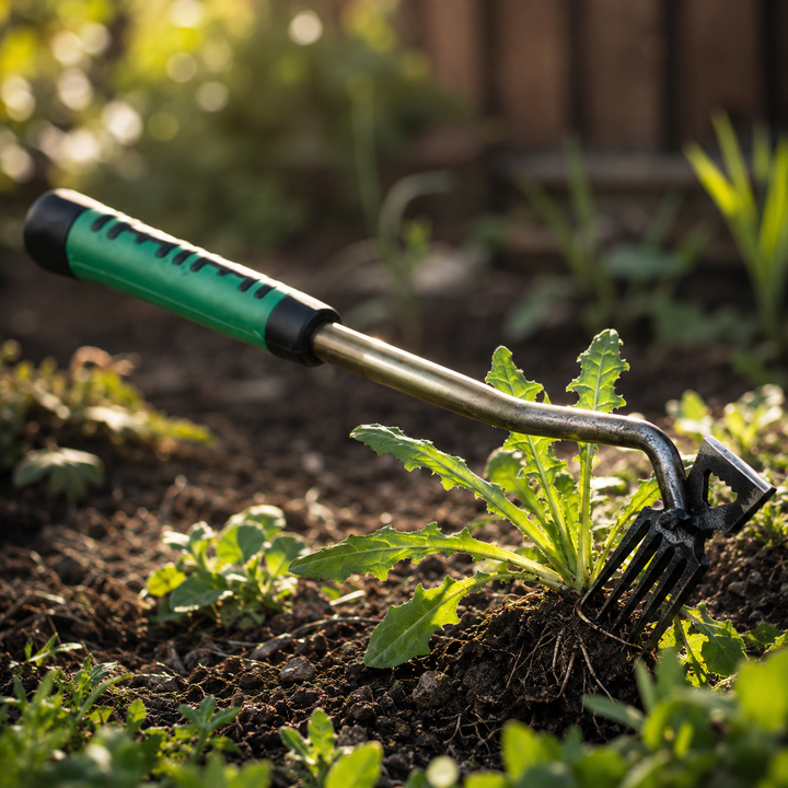 Foot-Pedal Weed Puller Tool handle grip detail