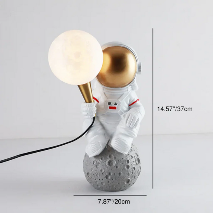Astronaut Moon-Shade Accent Lamp detail close-up