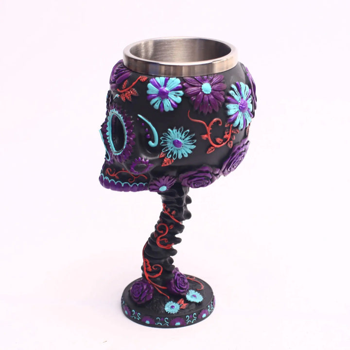 Skull Head Resin Wine Cup