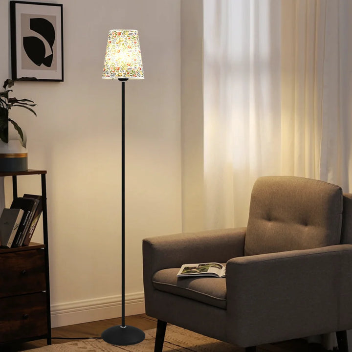 Slim Fabric Shade Floor Lamp detail view