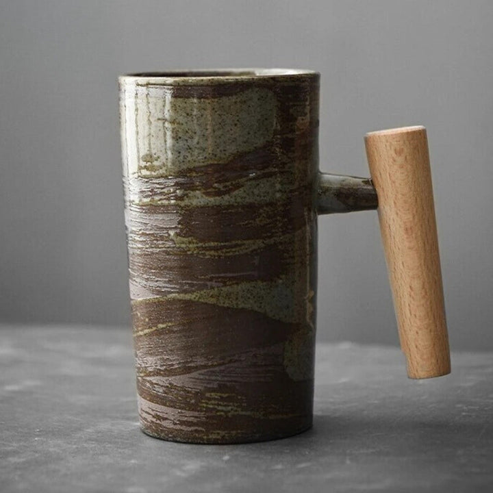 Nordic Ceramic Earth-Tone Mug
