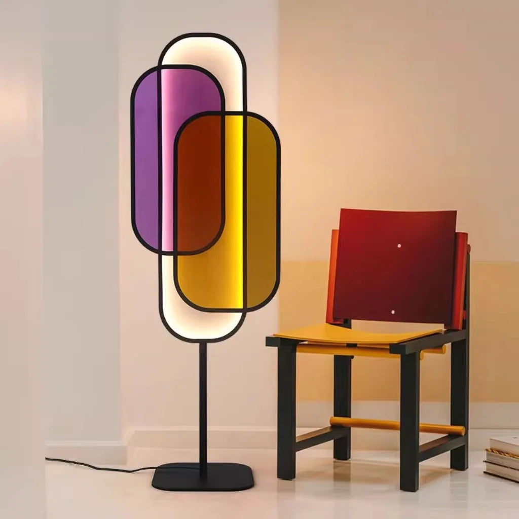 Layered Acrylic Floor Lamp front view