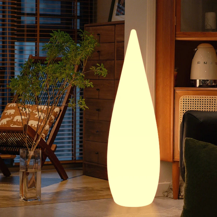Illuminated Water Drop Outdoor Lamp lit lifestyle view