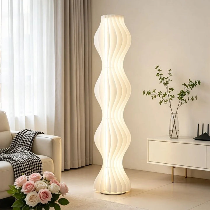 Grass Skirt Wave Floor Lamp front view