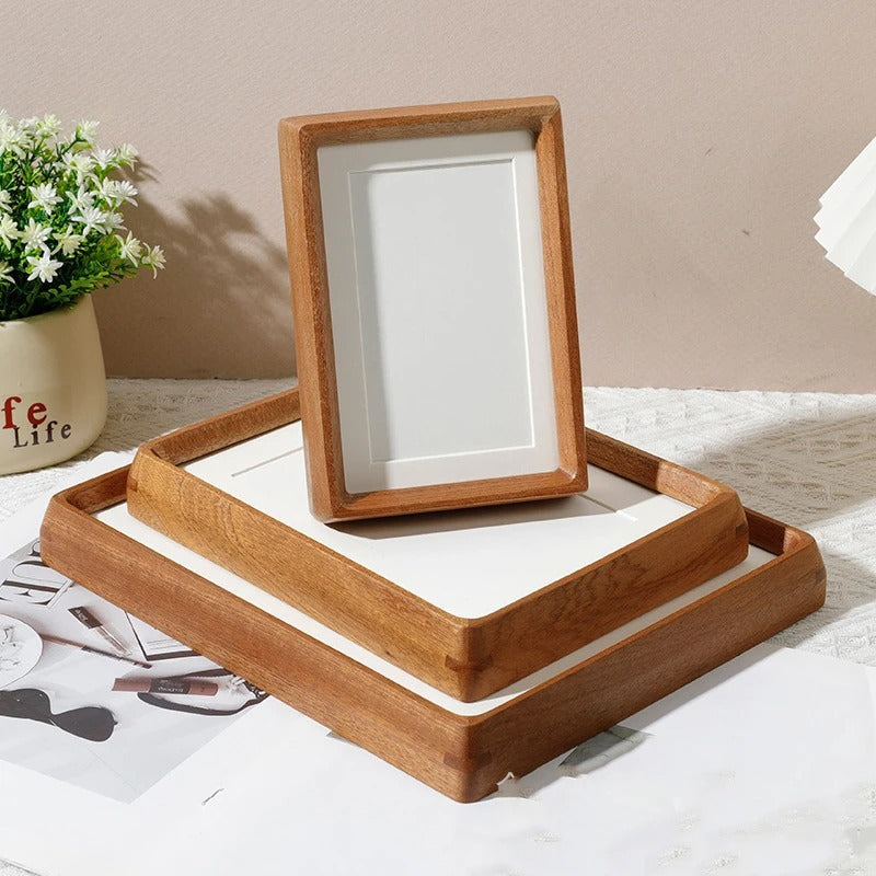 Modern Wood Decorative Photo Frame: Timeless Home & Office Decor Accent