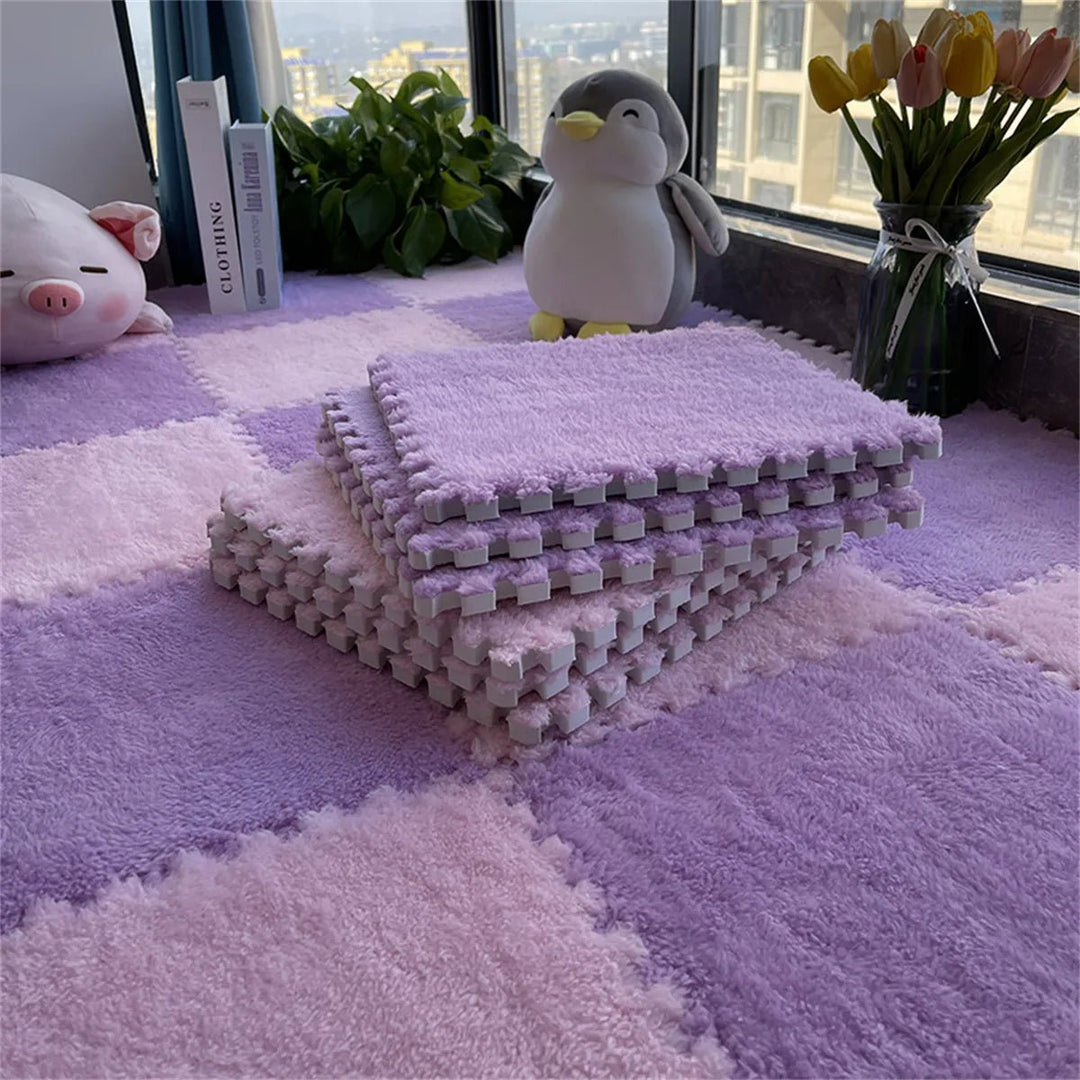 Plush Foam Play Mat Set crawling lifestyle