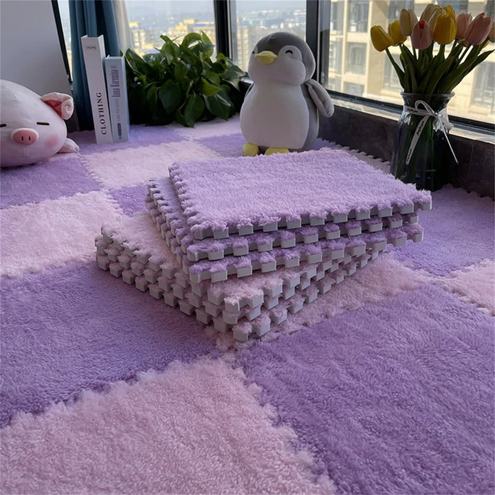 Plush Foam Play Mat Set crawling lifestyle