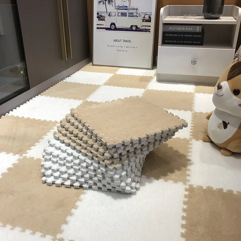Plush Foam Play Mat Set full layout