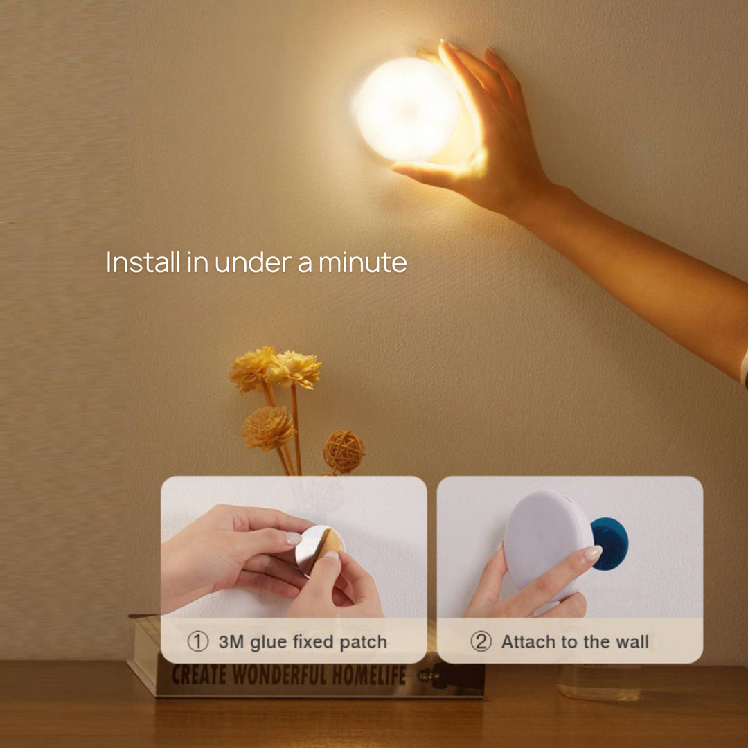 Smart Motion Sensor Dot Light - Easy Stick USB Rechargeable LED Illumination