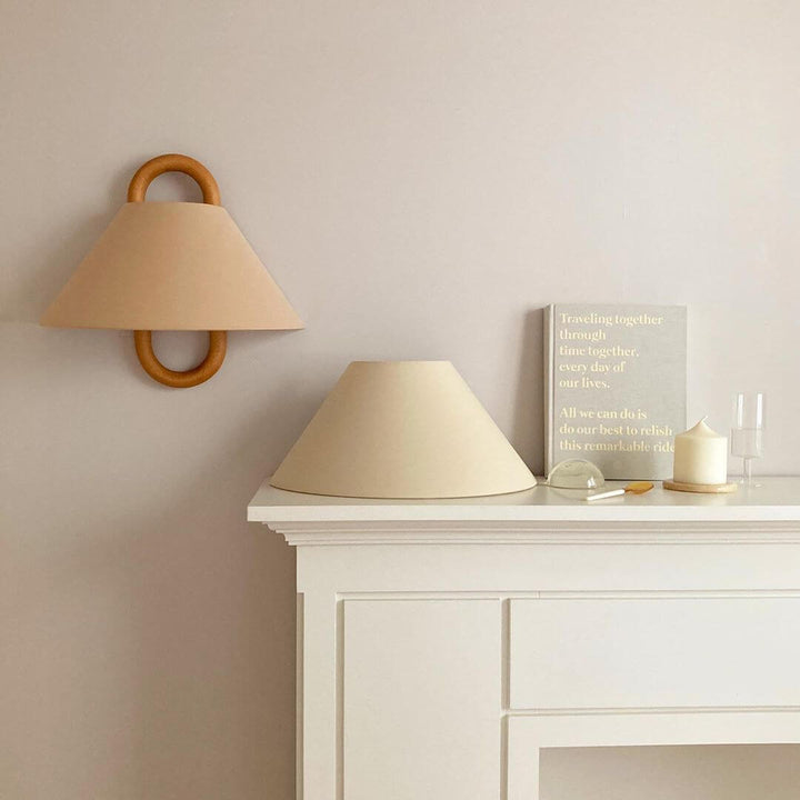 Beechwood Pleated Wall Sconce