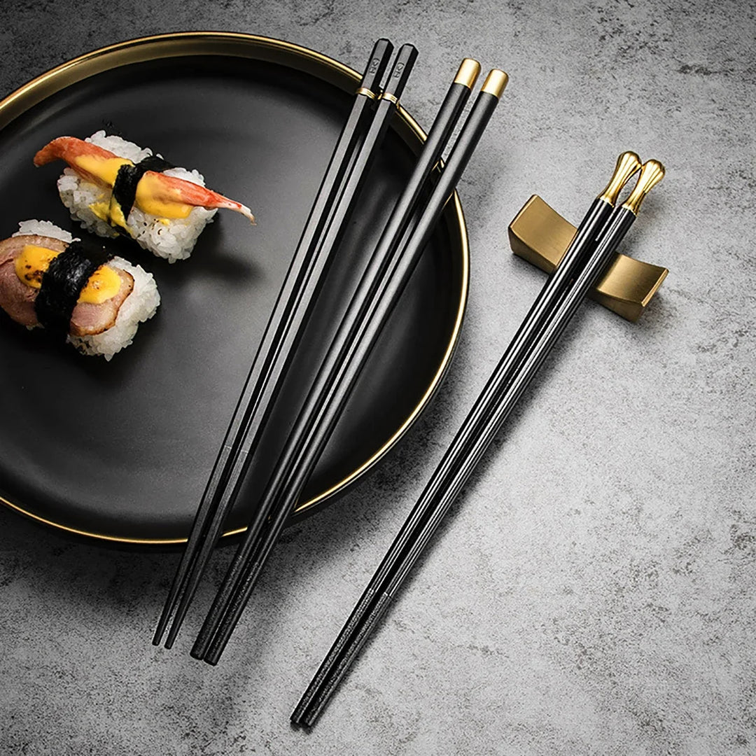 Elegant Metal Chopsticks Set