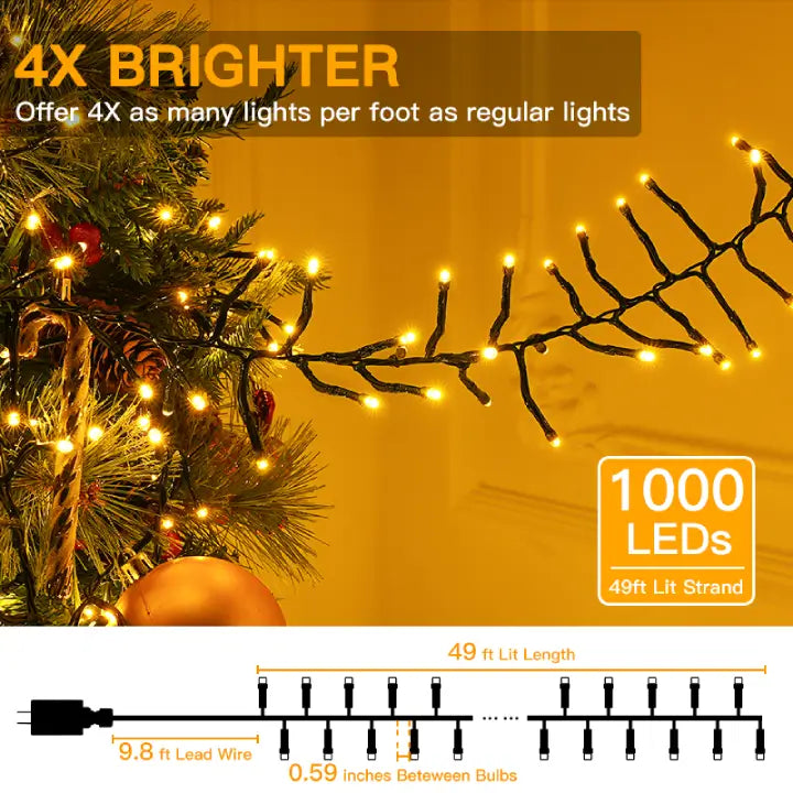 LED Cluster Lights modes and remote control