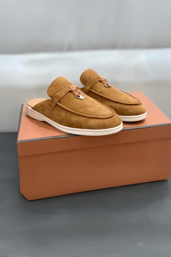 Cushioned Slip-On Loafers worn lifestyle