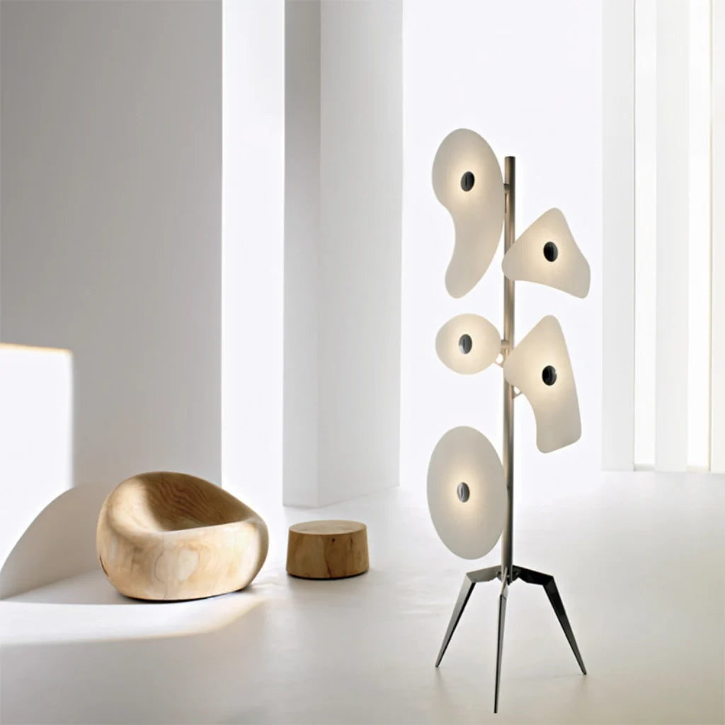 Sculptural 5-Light LED Floor Lamp diffuser detail