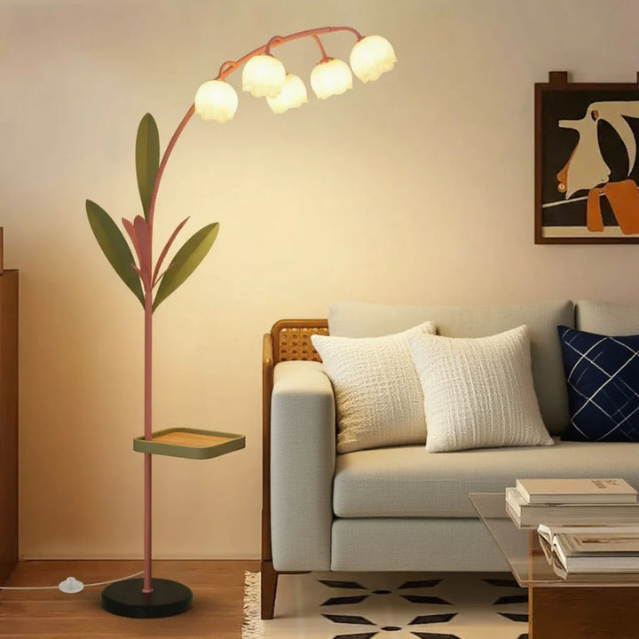 Floral Cream Floor Lamp style options