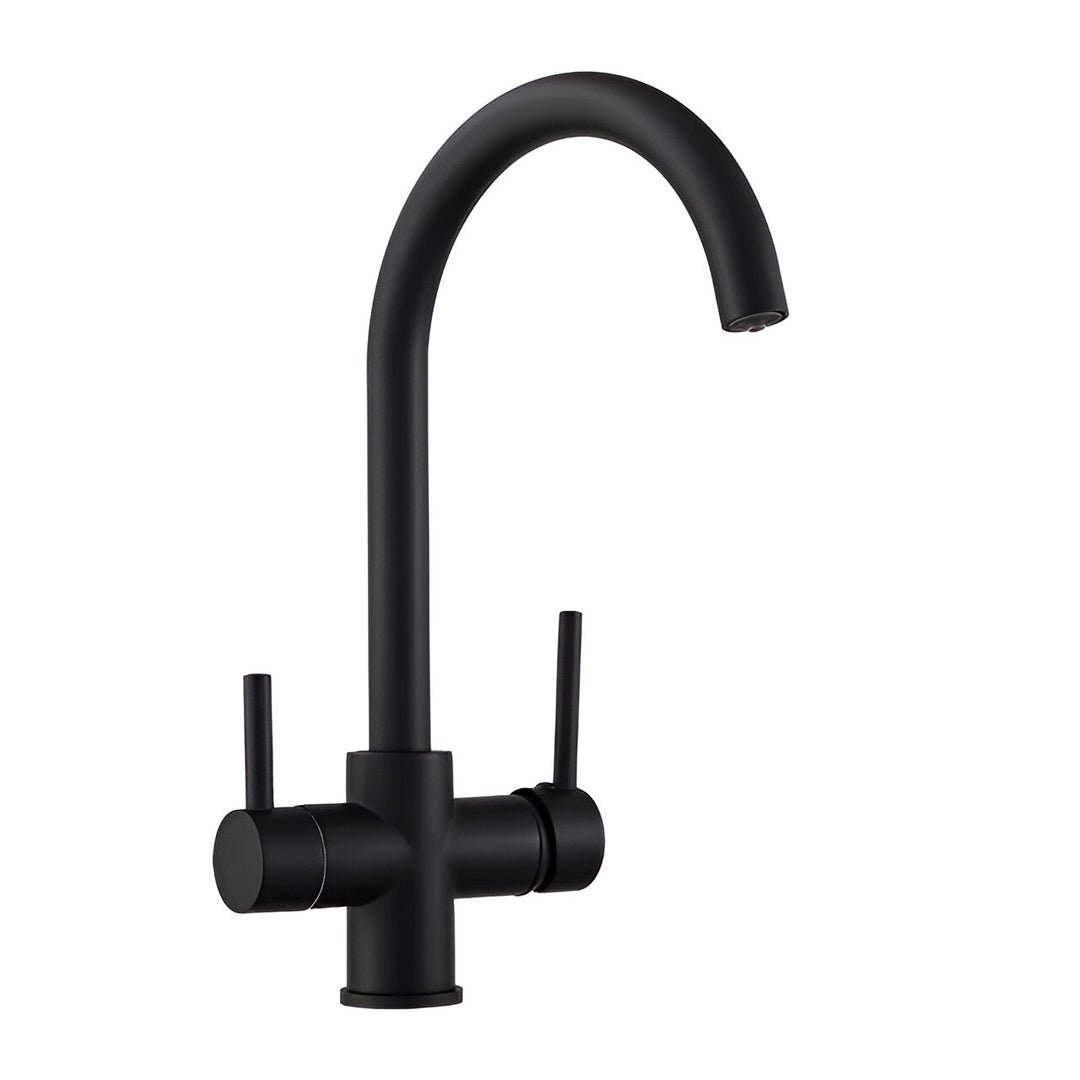 3-Way Filtered Brass Kitchen Faucet filtered water outlet detail