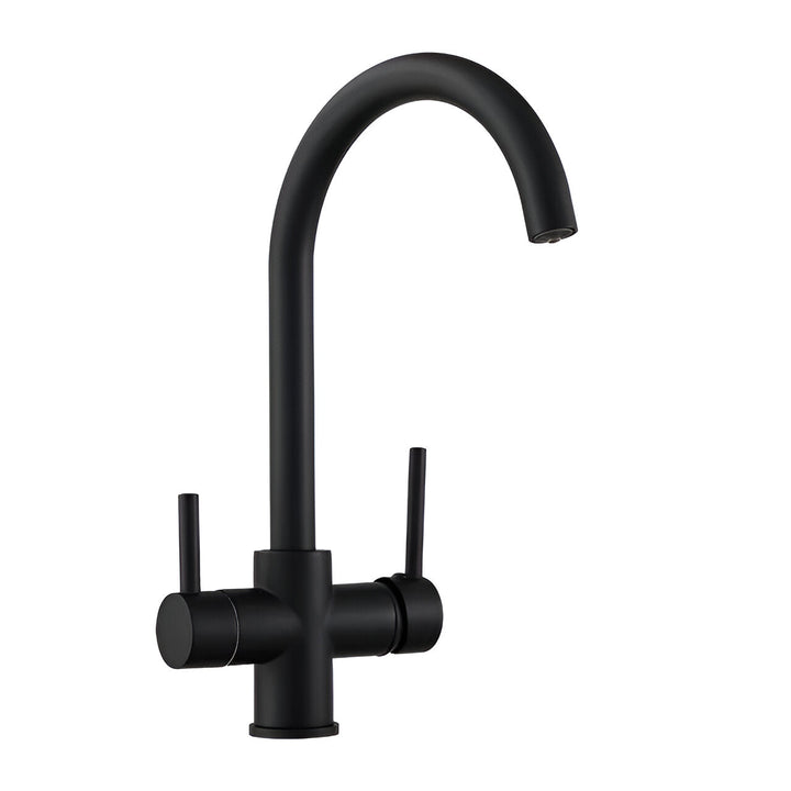 3-Way Filtered Brass Kitchen Faucet filtered water outlet detail