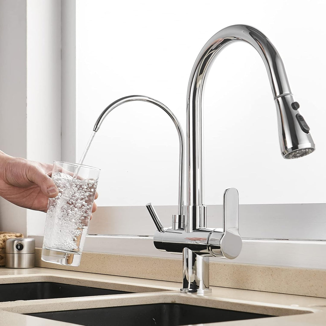 3-Way Filtered Kitchen Faucet front view
