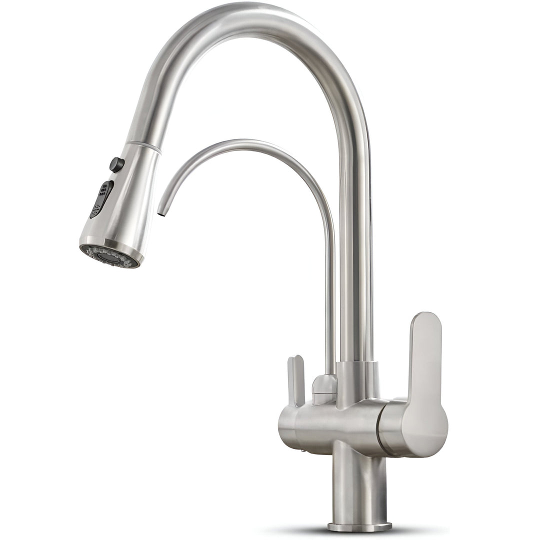 3-Way Filtered Kitchen Faucet spout detail