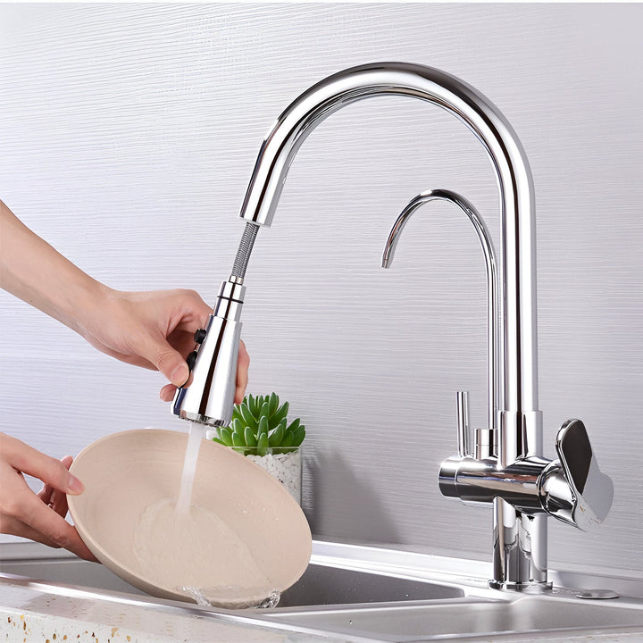 3-Way Filtered Kitchen Faucet side angle